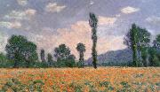 Claude Monet Poppy Field at Giverny painting